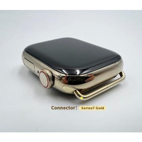 High Quality Stainless Steel Silver Alloy Gold Connector Case for Apple Watch Series se 6 5 4 3 2 1 Replacement Belt Accessory