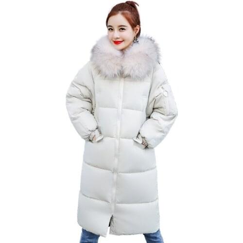 Cotton-padded Woman Long Paragraph. 2018 New Pattern Easy Down Cotton Winter Clothes Seta Lead Loose Coat Woman Cotton-padded