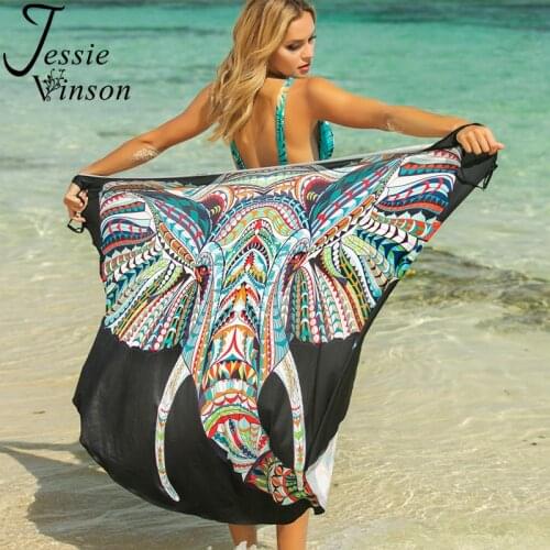 Jessie Vinson Animal Print Spaghetti Strap Dress Plus Size Multi-way wearing Summer Sleeveless Dress Beach Cover up Sundresses