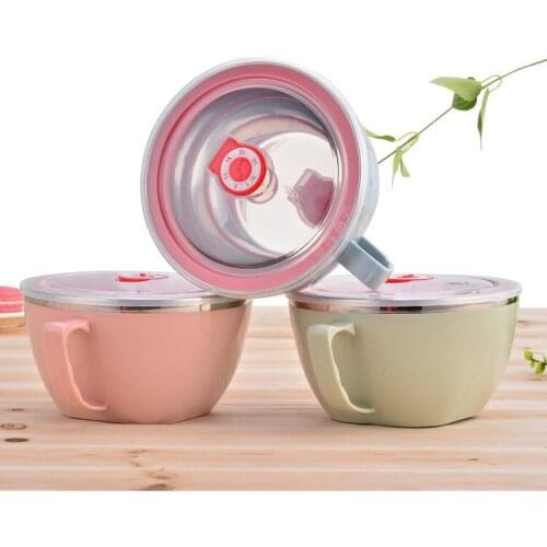 304 stainless steel bowl, instant noodles bowl, large size instant noodle bowl, instant noodles cup, sealed box, childrens stai