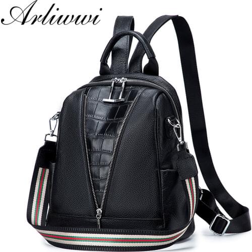 Arliwwi Women's Black Backpacks