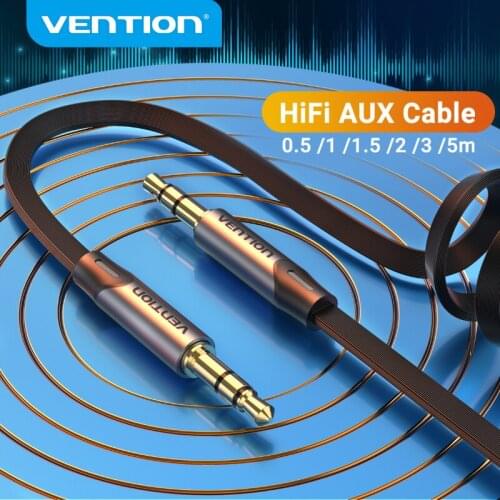 Vention Jack 3.5mm Aux Cable Male to Male 3.5mm Audio Cable Jack for JBL Xiaomi Oneplus Headphones Speaker Cable Car Aux Cord 5m