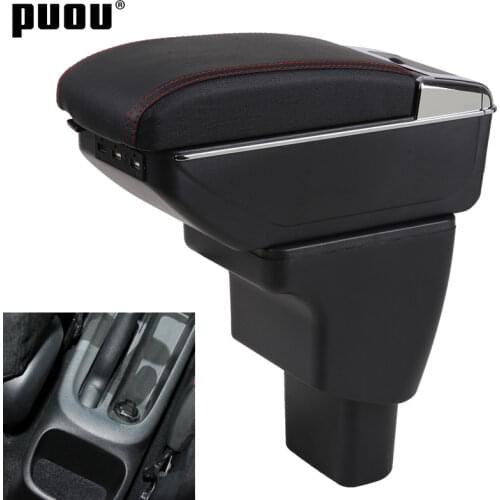 Car Armrest box For Hyundai I10 Rotatable Center Centre Console Storage Box with USB interface decoration accessories