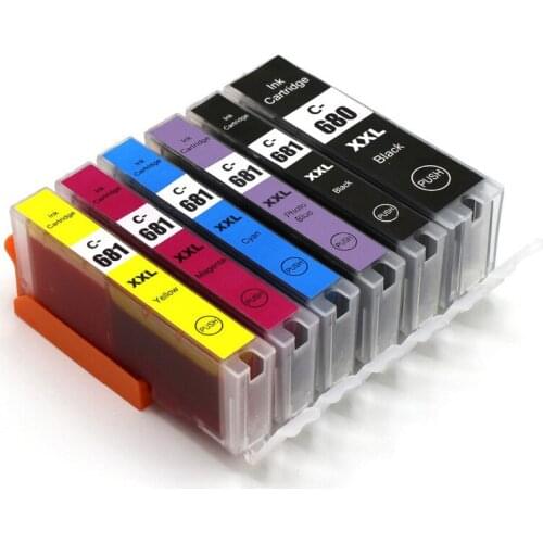 DAT PGI-680XXL CLI-681XXL Newest Ink Cartridge PGI-680 CLI-681 Compatible for Canon PIXMA TR7560/TR8560/TS6160/TS8160/TS9160