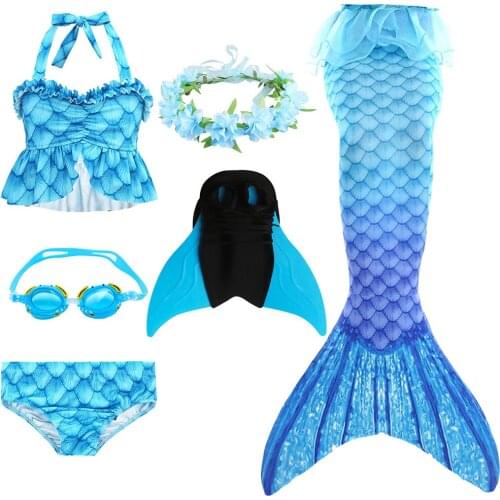Little Mermaid Costume For Girls Swimwear For Kids Bathing Suit Mermaid Party Bikini Girl Kids Bikini Swimwear Children swimsuit