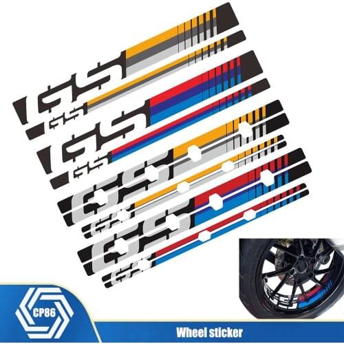 Reflective waterproof motorcycle rim sticker for BMW R1200GS LC 13-18 and R1250GS '19