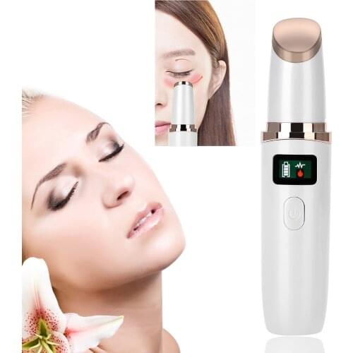 Electric Eye Massager Vibration Wrinkle Dark Circles Removal Eye Care Device Thin Face Magic Stick Anti Bag Pouch & Wrinkle