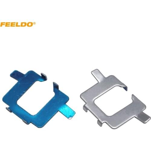FEELDO 2PCS Car H7 HID Xenon Bulb Adapter Holder For Audi Benz BMW Opel Buick Bora Saab Bulb Base Retainer Clip Socket #5559