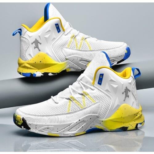 Retro Sneakers Basketball Shoes Men Breathable Nonslip Basketball Sneakers Spring Autumn Sports Shoes Unisex Basketball Shoes