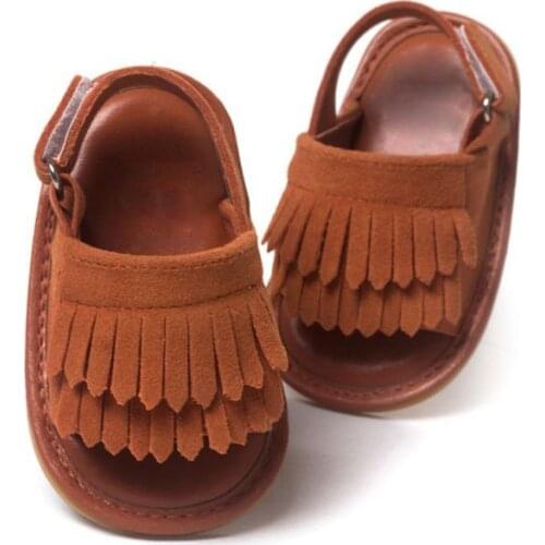 Summer Baby Girl Casual Fashion Pu Fringed Sandals 0-18M