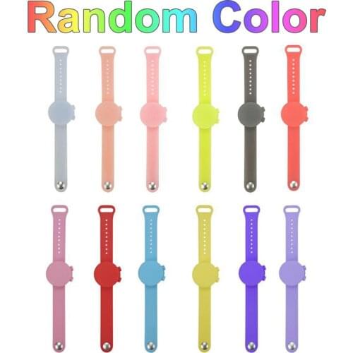 Adult Kid Liquid Wristband Hand Pumps Soft Silicone Cleaning Liquid Dispensing Wrist Strap Wristband Hand Pumps Random Color