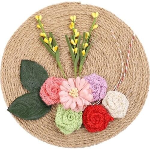 Wall Hanging Decoration Combination Background Wall Painting Hemp Rope Handmade Material Package Stencils for Diy Scrapbooking