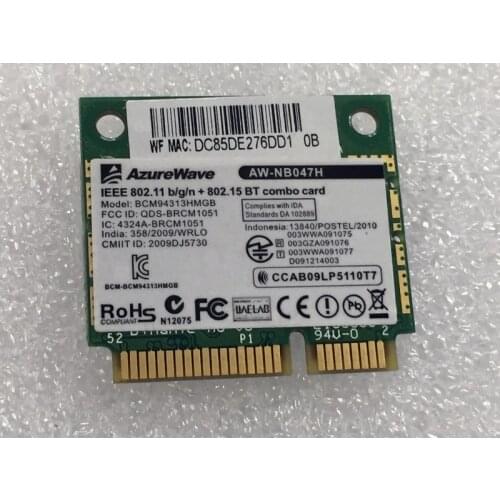 SSEA NEW Wireless Card for Broadcom Bcm94313HMGB AW-NB047H BCM4313 Half Mini Pci-e Wifi Bluetooth4.0 Network Card