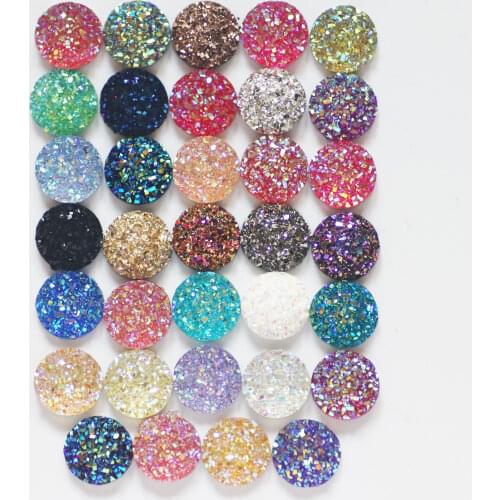 New Crystal 80pcs 12mm FlatBack Resin Rhinestone For DIY Decoration Rhinestone crystals and stones Flat back Resin Accessories