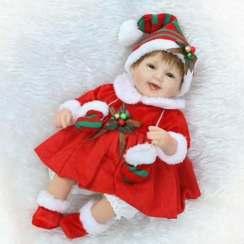 NPK Brand 40cm Soft Silicone Reborn Doll Newborn Baby Girl Real Lifelike Living Doll Toys Children Kid Christmas Birthday Gift