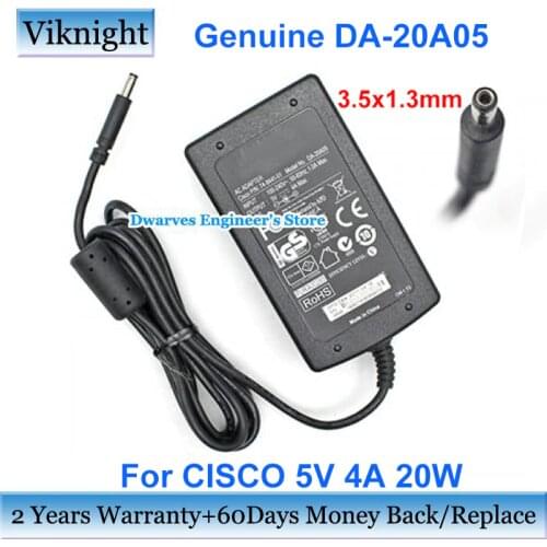 Genuine For CISCO AC Adapter 5V 4A 20W DA-20A05 74-8441-01 Laptop Power Supply Charger