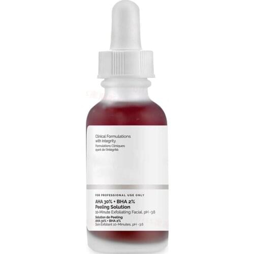 Drop Ship Good Quality Solution 30ml AHA 30% + BHA 2% to peel that dead top layer Anti Skin Care Serum Oil Balance Base