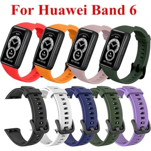 Silicone Strap For Huawei Band 6 Colorful Smart Watch Replacement Sports Wrist Strap for huawei band 6 band6 Watch Strap
