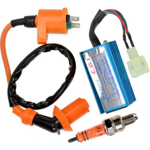 CDI Igniter Ignition Coil Spark Plug for GY6 50 125 150CC ATV Kart Scooter Car
