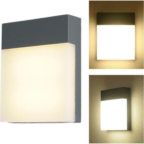 15W LED Wall Light Outdoor Waterproof IP65 Porch Garden Wall Lamp Home Sconce Indoor Decoration Lighting Bedside Lamp
