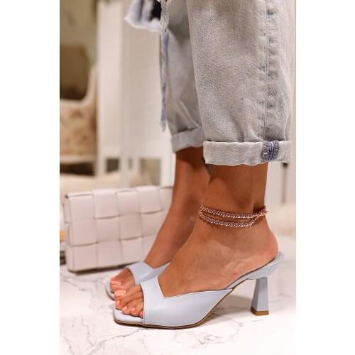 Limoya Leroy Gray Thin Heels Slippers 'Turkish' Quality 2021 Fashion Design Season Comfort Fast Shipping