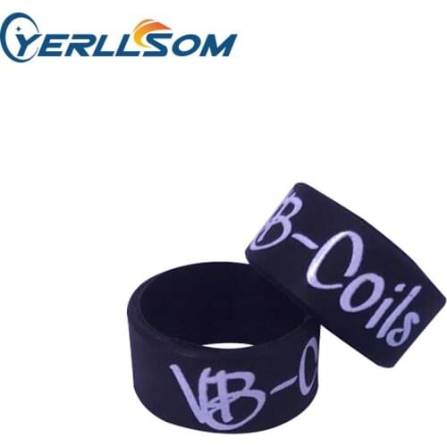 YERLLSOM Free Shipping 100pcs/lot custom silicone rints with print logo for events, Vape bands YS19070205