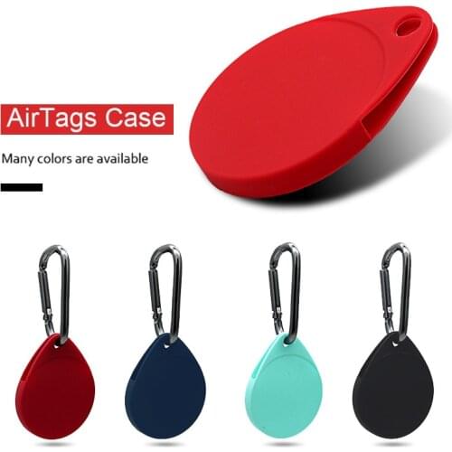 Protective Cover For Aircovered AirTag Case Silicone Protector Bumper Case Compatible With Apple AirTag Bluetooth Tracker Buckle