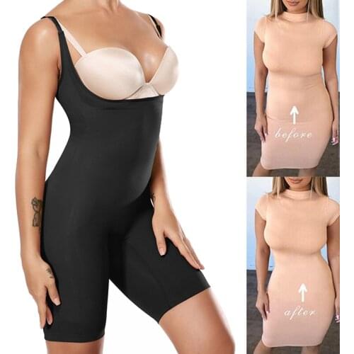 Women Waist Trainer Shapewear Bodysuit Tummy Control Body Shaper Hi-Waist Butt Lifter Shorts Body Shaper Thigh Slimmer Underwear