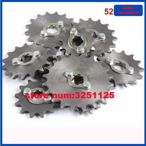 Zongshen loncin lifan kayo 250ccc dirt pit bike atv quad buggy front chain sprocket 520 chain 200cc motorcycle accessories part