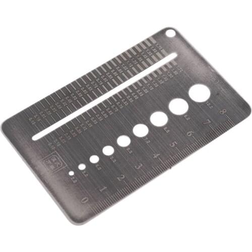 0.1-10mm Screw Gauge Plate Diameter Measuring Gauge Drill Bit Bolt Wire Gauge