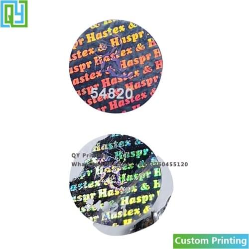 10000pcs 15x15mm Free Shipping Custom Hologram Sticker Printer Serial Number Barcode QR Code Data Matrix Printed Holo Labels
