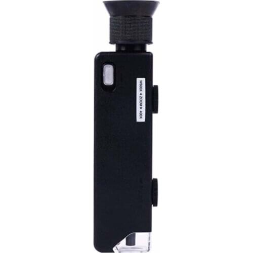 400X-500X Zoom Focus Adjustable Illuminated LED Pocket Microscope Magnifier Antiques jade Emerald Jewellery Identification tool