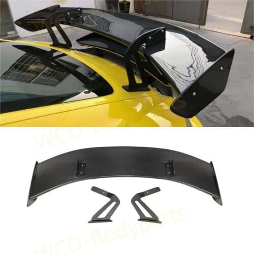 De fibra de carbono alerón trasero alas para Porsche Cayman 718, 987, 997, 998, 981, 911 Boxster GT4 2014-2019 coche Decoración