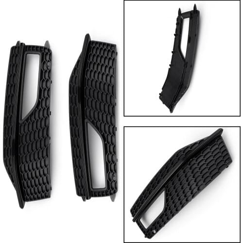 Artudatech For Audi A4 S-line S4 2013 2014 2015 1Pair Bumper Fog Light Lamp Cover Grille Grill 8K0807682M 8K0807681L Car Parts