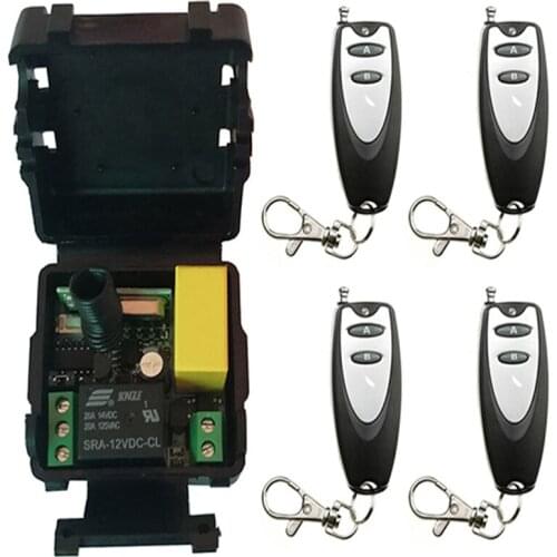AC 220 V 1CH 10A Relay RF Wireless Remote Control Switch Wireless Light Switch ; Receiver+Transmitter Garage Door lamp/ window