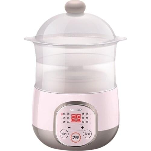 Supor baby electric stew pot Baby auxiliary food pot Electric steamer mini BB Porridge cooker Small stew cup