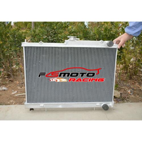 Aluminum Radiator FOR NISSAN SKYLINE R33 R34 GTR GTS-T GTST RB25DET 93 94-98