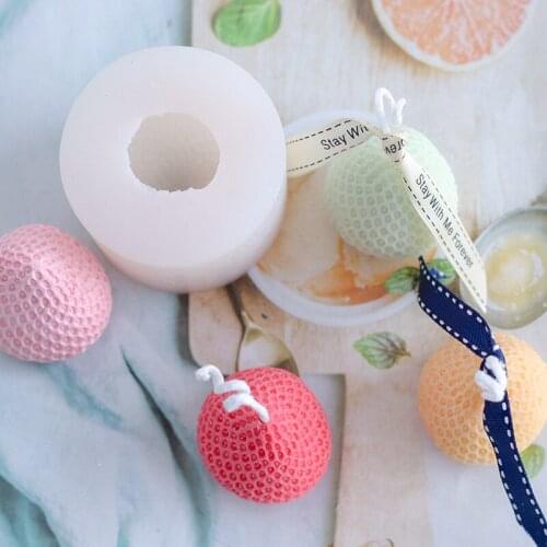 Dessert Mini Strawberry Single Hole Creative Candle Mold Food Grade Silicone Table Christmas Cake Decoration For Home