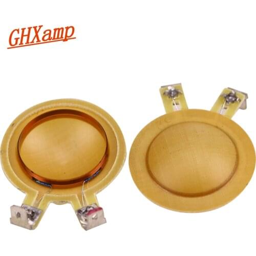 Ghxamp 25.5MM 25.4MM Horn Resin Diaphragm Treble Voice Coil tweeter Film Driver Head speaker Repair 4.1-8OHM Universal 1Pairs