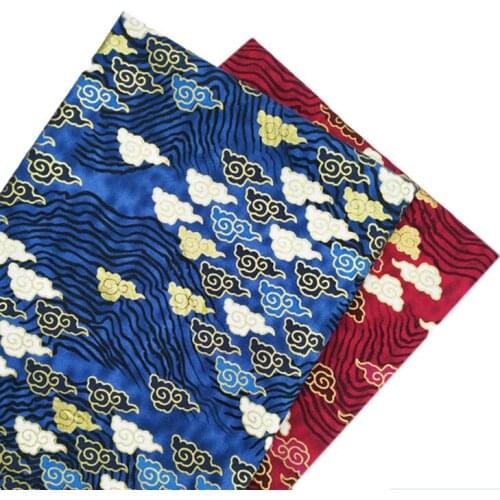 Cotton Bronzing Japanese Fabric For Clothing Jewelry, Making DIY Cheongsam, Handbag, Waistband, Hairband Material