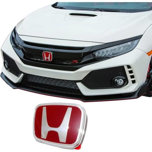 Honda Civic Fc5 Typer Red Glass Logo 2017 2018 2019 2020 2021