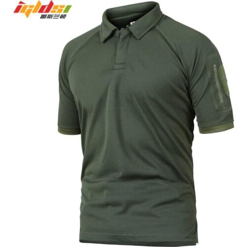 IGLDSI Mens Military Camouflage Tactical Polo Shirt New 2018 Summer Camo Army Polo Man Brand Breathable Quick Dry Short Shirts