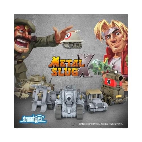 Metal Slug Tank Plane Chariot Action Figures Toys Assemble Model Kits