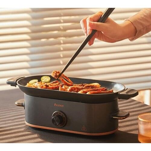 Mini electric bbq grill small electric grill pan household table barbecue commercial hotel single couple electric stove 220 V