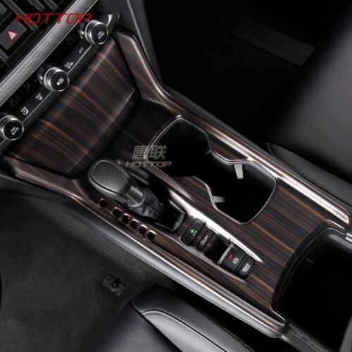 Stainless Steel Gear Shift Cup Panel Frame Covers Stickers For Honda Accord 10th 2017 2018 Accessories Car Styling