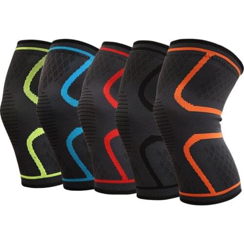 1PCS Fitness Running Cycling Knee Support Braces Elastic Nylon Sport Compression Knee Pad Sleeve for Basketball Volleyball
