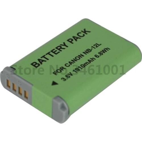 NB-12L nb-12l NB12L Battery for Canon PowerShot G1 X Mark II G1X Mark 2 N100 Cameras and VIXIA Mini X
