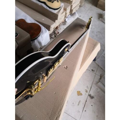 Chinese guitar factory custom new Black 3 pickup electric guitar blue guitar with Bigsby bridge 67