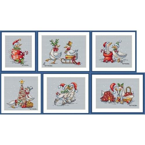 Ducks Series-Better Together Counted Cross Stitch Kits Needlework Embroidery Crafts DIY Arts Handmade Home Decor