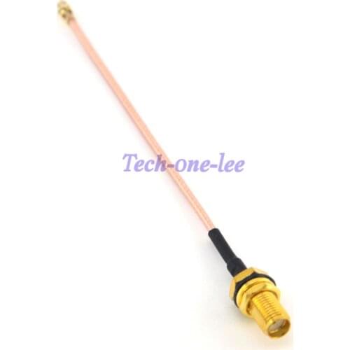 3 piece/lot O-ring IPX / u.fl to SMA female bulkhead Straight Connector RG178 10CM Pigtail Extension cable